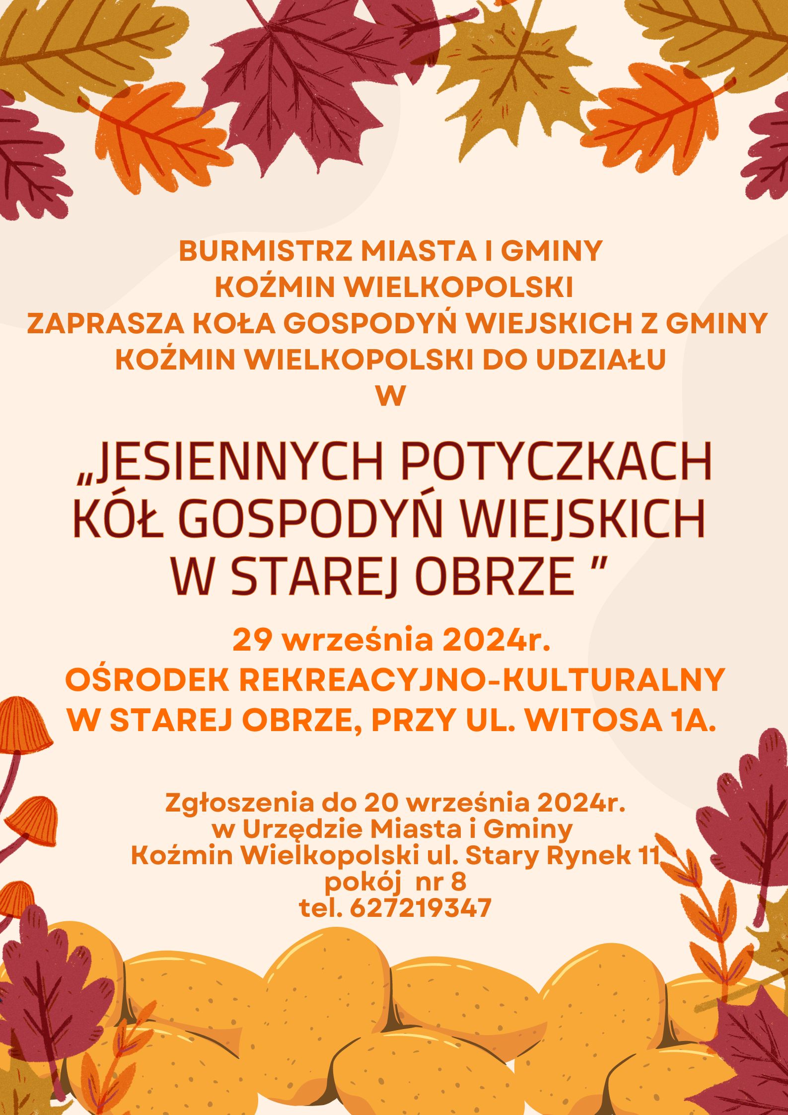 „Jesienne potyczki Kół Gospodyń Wiejskich w Starej Obrze”