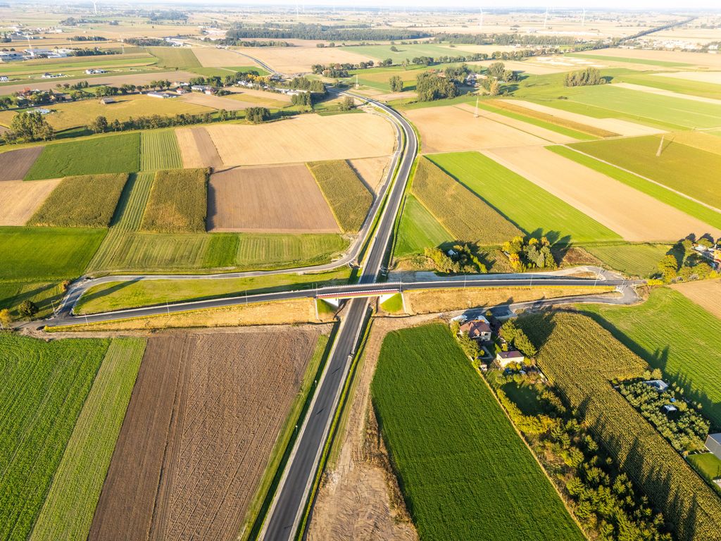 Zdjęcie obwodnicy Koźmina Wielkopolskiego