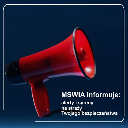 2025 grafika.MSWiA syreny alarmym