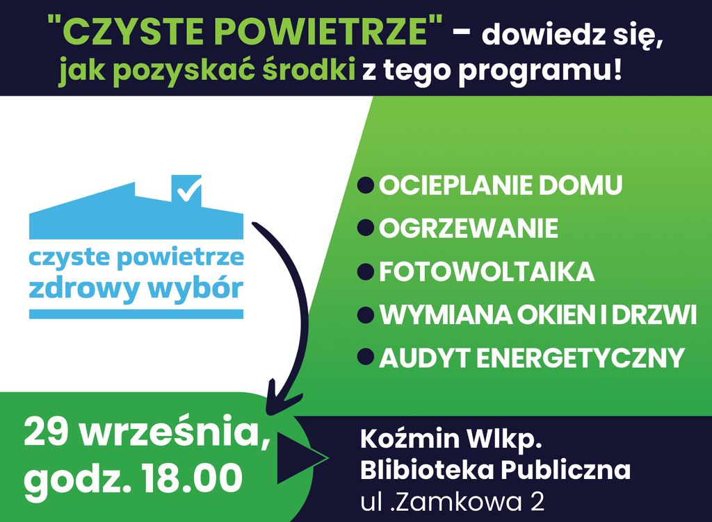 Czyste Powietrze - dowiedz się, jak pozyskać środki
