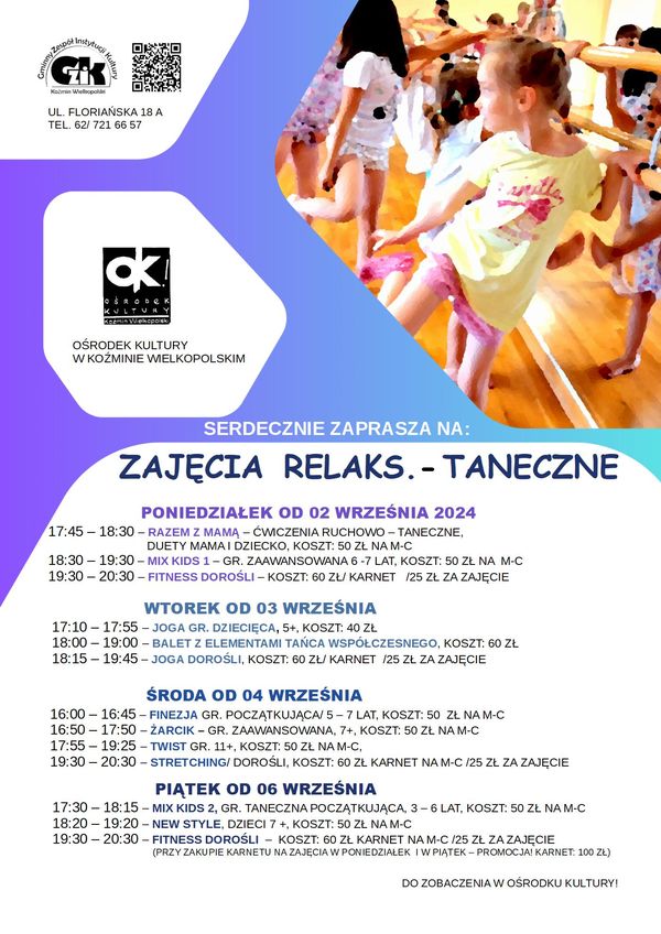 Zajęcia relaks. – taneczne