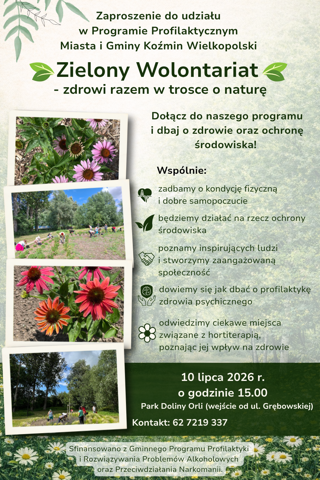Zaproszenie na spotkanie Zielonego Wolontariatu