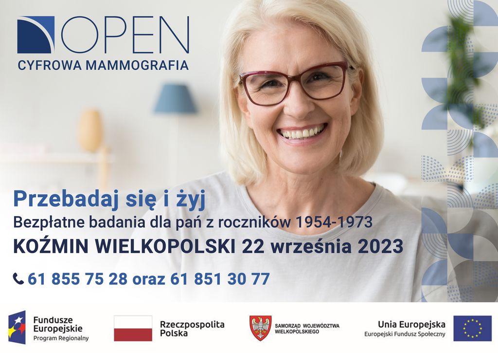 Bezpłatne badania mammograficzne