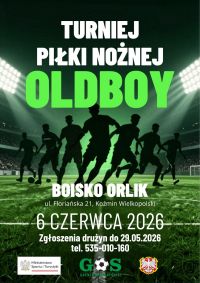 Plakat Turniej Piłki Nożnej Oldboy