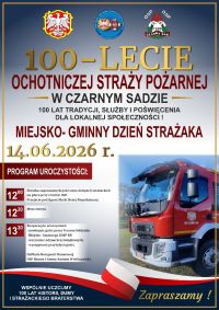 Plakat 100lecie OSP Czarny Sad